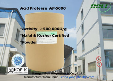 تحويل البروتينات إلى حمض الببتيد بروتياز مستقر AP-5000 Activity 500000 U / g