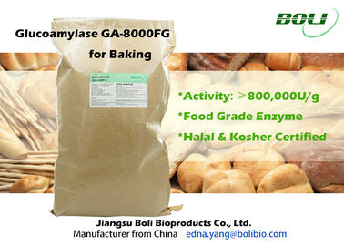 غلوكواميلاس إنزيم غا-8000FG للمخبوزات، مسحوق أصفر فاتح إنزيمات الخبز