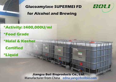 الغذاء الصف السائل غلوكواميلاس انزيم 400000 يو / مل للكحول وتخمير