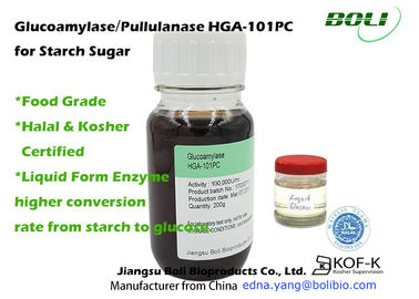 Stach Sugar Enzymes Pullulanase Enzyme 1400B U / ml، Glucoamylasease 100،000U / ml مع إنزيمات حلال وكوشير
